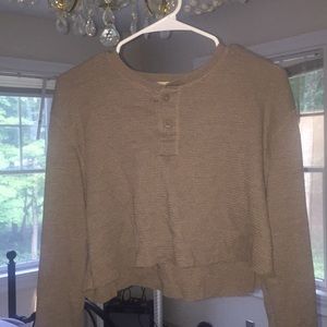 Cropped thermal shirt